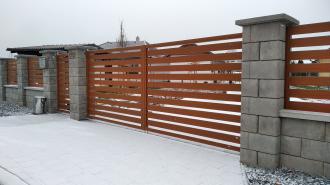 dvoukřídlá brána pláňková P6 - výška od 1801 do 1900mm